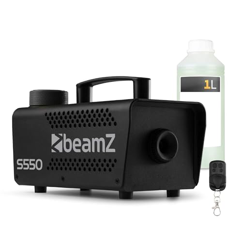 BeamZ S550 Nebelmaschine Mini mit Funk-Fernbedienung, inkl. 1 Liter Nebelfluid, 550 Watt Mini Rauchmaschine, Nebelmaschine Halloween, Fog Machine, Fogger, Smoke Machine für Partys, DJs, Hochzeiten BeamZ S550 Nebelmaschine Mini mit Funk-Fernbedienung, inkl. 1 Liter Nebelfluid, 550 Watt Mini Rauchmaschine, Nebelmaschine Halloween, Fog Machine, Fogger, Smoke Machine für Partys, DJs, Hochzeiten von Beamz