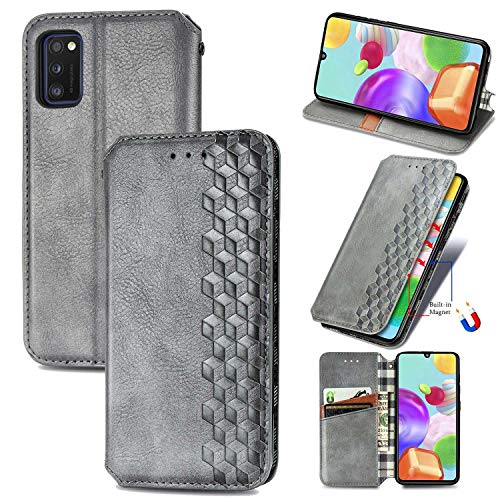 Bear Village Hülle für Galaxy A41, PU Leder Flip Handyhülle für Samsung Galaxy A41, Brieftasche Schutzhülle mit Standfunktion und Kartenfächer, Grau Bear Village Hülle für Galaxy A41, PU Leder Flip Handyhülle für Samsung Galaxy A41, Brieftasche Schutzhülle mit Standfunktion und Kartenfächer, Grau von Bear Village