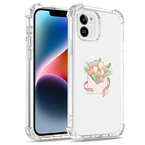 Bear Village Hülle für iPhone 12 Mini, Handyhülle aus Weichem TPU Silikon, Anti-Gelb Stoßfest Transparent Schutzhülle für iPhone 12 Mini (5.4 inch), Muster-34 von Bear Village