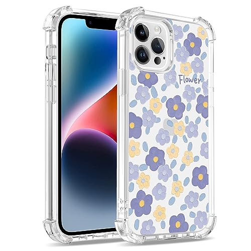 Bear Village Hülle für iPhone 12 Pro Max, Anti-Gelb Slim Silikon Schutzhülle, Stoßfest Kratzfest Transparent TPU Handyhülle für iPhone 12 Pro Max (6.7 inch), Muster-31 von Bear Village