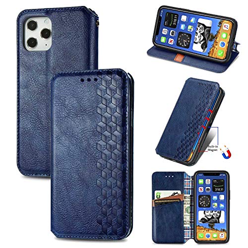 Bear Village Hülle für iPhone 12 Pro Max, PU Leder Flip Handyhülle für iPhone 12 Pro Max, Brieftasche Schutzhülle mit Standfunktion und Kartenfächer, Blau Bear Village Hülle für iPhone 12 Pro Max, PU Leder Flip Handyhülle für iPhone 12 Pro Max, Brieftasche Schutzhülle mit Standfunktion und Kartenfächer, Blau von Bear Village