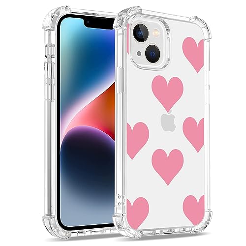 Bear Village Hülle für iPhone 14, Anti-Gelb Stoßfest Durchsichtig Handyhülle, Dünne Weiche TPU Silikon Kratzfest Hülle für iPhone 14 (6.1 inch), Muster-22 von Bear Village