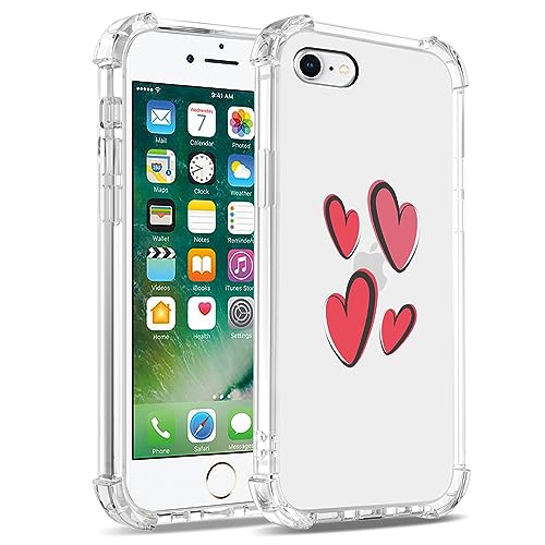 Bear Village Hülle für iPhone 6 / iPhone 6s, Anti-Gelb Stoßfest Durchsichtig Handyhülle, Dünne Weiche TPU Silikon Kratzfest Hülle für iPhone 6 / iPhone 6S(4.7 inch), Muster-24 von Bear Village