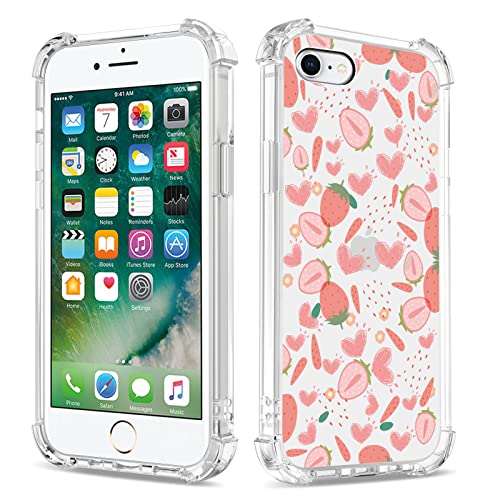 Bear Village Hülle für iPhone 6 / iPhone 6s, Dünne Weiche TPU Silikon Handyhülle für Mädchen, Stoßfest Kratzfest Schutzhülle für iPhone 6 / iPhone 6s(4.7 inch), Transparentes Liebesherz-3 von Bear Village
