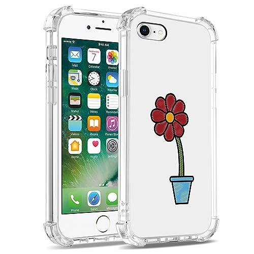 Bear Village Hülle für iPhone 6 / iPhone 6s, Handyhülle aus Weichem TPU Silikon, Anti-Gelb Stoßfest Transparent Schutzhülle für iPhone 6 / iPhone 6S(4.7 inch), Muster-35 von Bear Village