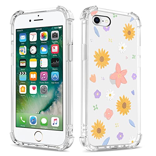 Bear Village Hülle für iPhone 6 Plus/iPhone 6S Plus, Dünne Weiche TPU Silikon Handyhülle für Mädchen, Stoßfest Kratzfest Schutzhülle für iPhone 6 Plus/iPhone 6S Plus, Transparente Blume-1 Bear Village Hülle für iPhone 6 Plus/iPhone 6S Plus, Dünne Weiche TPU Silikon Handyhülle für Mädchen, Stoßfest Kratzfest Schutzhülle für iPhone 6 Plus/iPhone 6S Plus, Transparente Blume-1 von Bear Village
