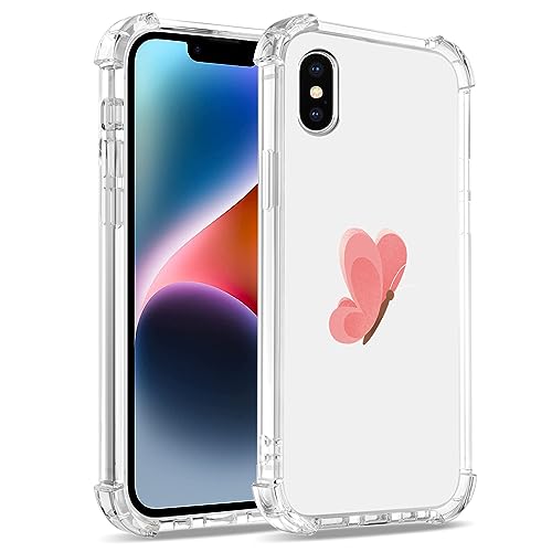 Bear Village Hülle für iPhone X/iPhone XS, Anti-Gelb Slim Silikon Schutzhülle, Stoßfest Kratzfest Transparent TPU Handyhülle für iPhone X/iPhone XS (5.8 inch), Muster-28 von Bear Village