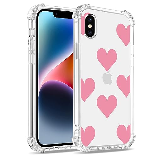 Bear Village Hülle für iPhone X/iPhone XS, Anti-Gelb Stoßfest Durchsichtig Handyhülle, Dünne Weiche TPU Silikon Kratzfest Hülle für iPhone X/iPhone XS (5.8 inch), Muster-22 von Bear Village