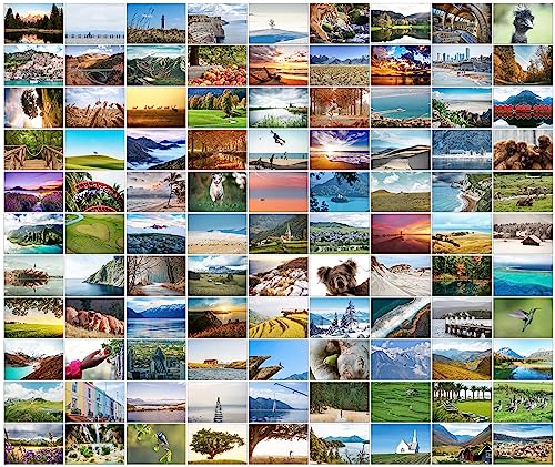Bear and Bee 100 Landschaftspostkarten mit 100 verschiedenen Motiven Postkarten Landschaften (100 Fotokarten) von Bear and Bee