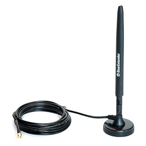 BearExtender Robuste 7 dBi WLAN-Antenne mit RP-SMA-Verlängerungskabel und Magnetfuß BearExtender Robuste 7 dBi WLAN-Antenne mit RP-SMA-Verlängerungskabel und Magnetfuß von BearExtender