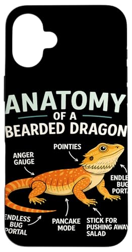 Anatomie eines Pogona-Reptilien-Herpetologie-Bartdrachen Hülle für iPhone 16 Plus Anatomie eines Pogona-Reptilien-Herpetologie-Bartdrachen Hülle für iPhone 16 Plus von Bearded Dragon Pet Reptile Care