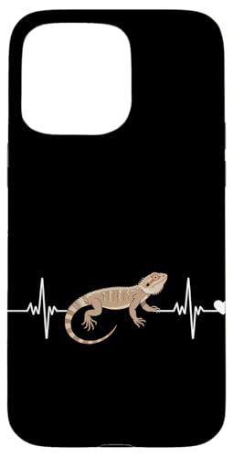 Heartbeat EKG Pogona Reptil Herpetologie Bartagame Hülle für iPhone 15 Pro Max Heartbeat EKG Pogona Reptil Herpetologie Bartagame Hülle für iPhone 15 Pro Max von Bearded Dragon Pet Reptile Care