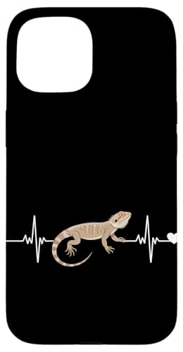 Heartbeat EKG Pogona Reptil Herpetologie Bartagame Hülle für iPhone 15 Heartbeat EKG Pogona Reptil Herpetologie Bartagame Hülle für iPhone 15 von Bearded Dragon Pet Reptile Care
