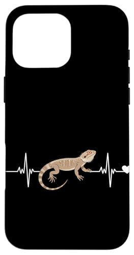 Heartbeat EKG Pogona Reptil Herpetologie Bartagame Hülle für iPhone 16 Pro Max Heartbeat EKG Pogona Reptil Herpetologie Bartagame Hülle für iPhone 16 Pro Max von Bearded Dragon Pet Reptile Care
