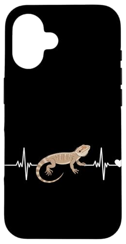 Heartbeat EKG Pogona Reptil Herpetologie Bartagame Hülle für iPhone 16 Heartbeat EKG Pogona Reptil Herpetologie Bartagame Hülle für iPhone 16 von Bearded Dragon Pet Reptile Care