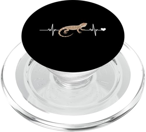 Heartbeat EKG Pogona Reptil Herpetologie Bartagame PopSockets PopGrip für MagSafe Heartbeat EKG Pogona Reptil Herpetologie Bartagame PopSockets PopGrip für MagSafe von Bearded Dragon Pet Reptile Care