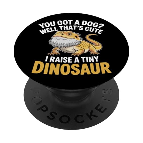 I Raised Tiny Dinosaurier Pogona Reptil Bartdrache PopSockets Klebender PopGrip I Raised Tiny Dinosaurier Pogona Reptil Bartdrache PopSockets Klebender PopGrip von Bearded Dragon Pet Reptile Care