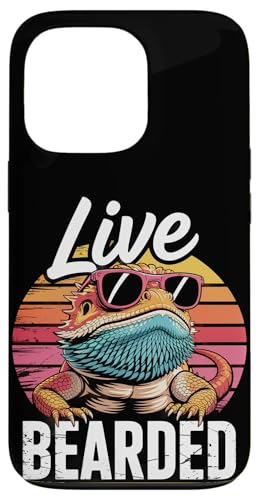 Live Bearded Pogona Reptil mit Sonnenbrille Bartdrache Hülle für iPhone 13 Pro Live Bearded Pogona Reptil mit Sonnenbrille Bartdrache Hülle für iPhone 13 Pro von Bearded Dragon Pet Reptile Care