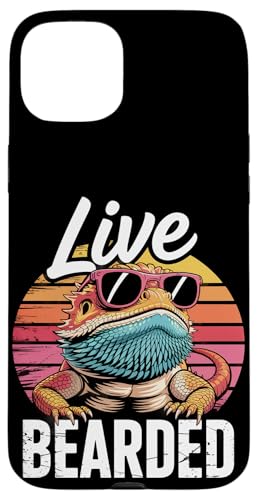 Live Bearded Pogona Reptil mit Sonnenbrille Bartdrache Hülle für iPhone 15 Plus Live Bearded Pogona Reptil mit Sonnenbrille Bartdrache Hülle für iPhone 15 Plus von Bearded Dragon Pet Reptile Care