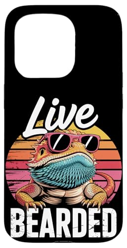 Live Bearded Pogona Reptil mit Sonnenbrille Bartdrache Hülle für iPhone 15 Pro Live Bearded Pogona Reptil mit Sonnenbrille Bartdrache Hülle für iPhone 15 Pro von Bearded Dragon Pet Reptile Care