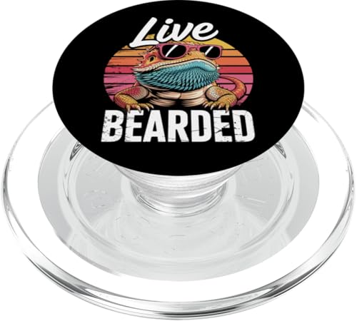 Live Bearded Pogona Reptil mit Sonnenbrille Bartdrache PopSockets PopGrip für MagSafe Live Bearded Pogona Reptil mit Sonnenbrille Bartdrache PopSockets PopGrip für MagSafe von Bearded Dragon Pet Reptile Care