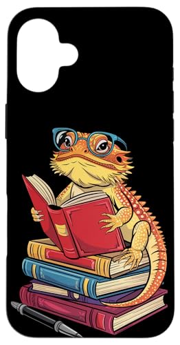 Pogona Lesebücher Reptilien Bücherwurm Bartdrache Hülle für iPhone 16 Plus Pogona Lesebücher Reptilien Bücherwurm Bartdrache Hülle für iPhone 16 Plus von Bearded Dragon Pet Reptile Care