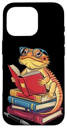 Pogona Lesebücher Reptilien Bücherwurm Bartdrache Hülle für iPhone 16 Pro Pogona Lesebücher Reptilien Bücherwurm Bartdrache Hülle für iPhone 16 Pro von Bearded Dragon Pet Reptile Care