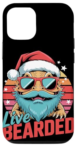 Retro Weihnachten Bearded Pogona Sonnenbrille Bartdrache Hülle für iPhone 12/12 Pro Retro Weihnachten Bearded Pogona Sonnenbrille Bartdrache Hülle für iPhone 12/12 Pro von Bearded Dragon Pet Reptile Care