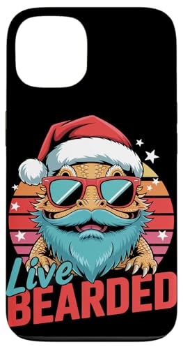 Retro Weihnachten Bearded Pogona Sonnenbrille Bartdrache Hülle für iPhone 13 Retro Weihnachten Bearded Pogona Sonnenbrille Bartdrache Hülle für iPhone 13 von Bearded Dragon Pet Reptile Care