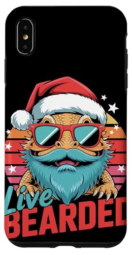 Retro Weihnachten Bearded Pogona Sonnenbrille Bartdrache Hülle für iPhone XS Max Retro Weihnachten Bearded Pogona Sonnenbrille Bartdrache Hülle für iPhone XS Max von Bearded Dragon Pet Reptile Care