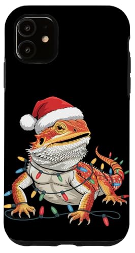 Weihnachtsbeleuchtung Reptil Pogona Herpetologie Bartdrache Hülle für iPhone 11 Weihnachtsbeleuchtung Reptil Pogona Herpetologie Bartdrache Hülle für iPhone 11 von Bearded Dragon Pet Reptile Care