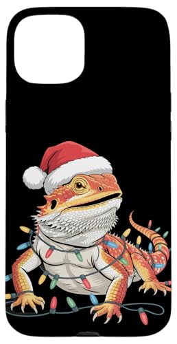 Weihnachtsbeleuchtung Reptil Pogona Herpetologie Bartdrache Hülle für iPhone 15 Plus Weihnachtsbeleuchtung Reptil Pogona Herpetologie Bartdrache Hülle für iPhone 15 Plus von Bearded Dragon Pet Reptile Care