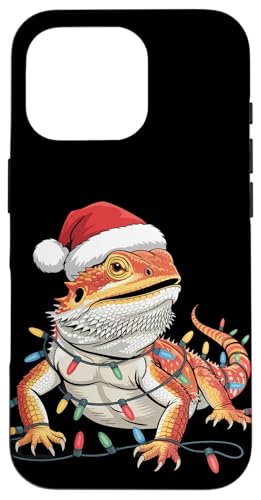 Weihnachtsbeleuchtung Reptil Pogona Herpetologie Bartdrache Hülle für iPhone 16 Pro Weihnachtsbeleuchtung Reptil Pogona Herpetologie Bartdrache Hülle für iPhone 16 Pro von Bearded Dragon Pet Reptile Care
