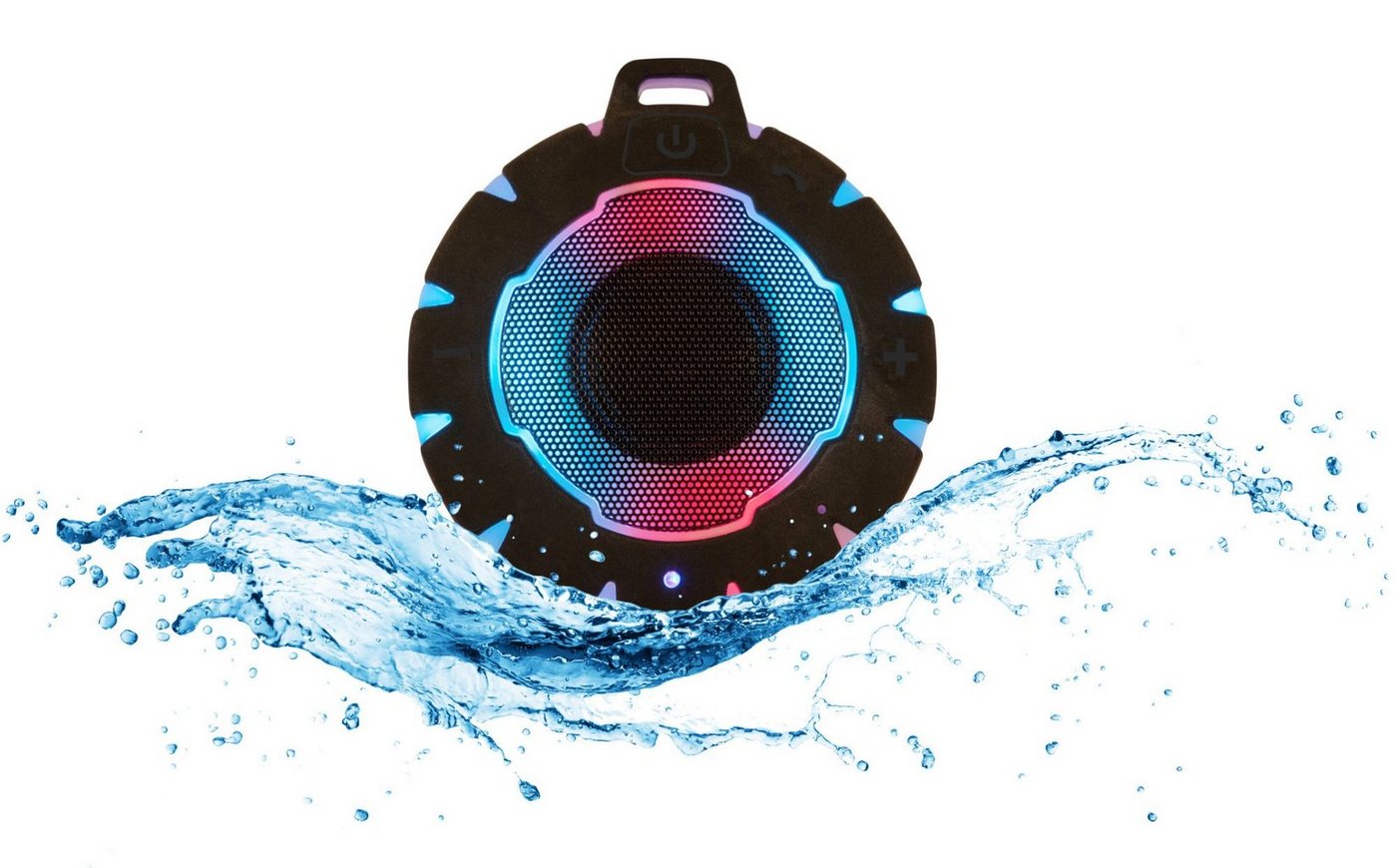 Beatfoxx Beatfoxx WBS-18L SurfRider" Bluetooth® Speaker Wireless Lautsprecher (Bluetooth, 5 W, Wasserdichter Lautsprecher mit Lichteffekte & Freisprecheinrichtung)" von Beatfoxx