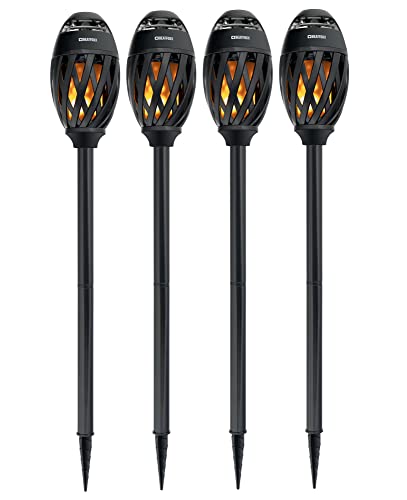 Beatfoxx FA-50 Soundspark Sommer Set (Portable Bluetooth-Kerze im 4er Set mit Lautsprecher & LED Flammeneffekt, integriertem Akku & 4 Erdspießen ideal für Zuhause, Camping, Balkon und Garten) Schwarz von Beatfoxx