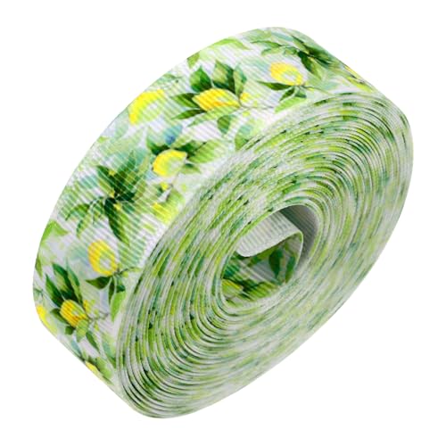 Beatifufu 1Rolle Dekoband mit Blumenmuster für Geschenkverpackungen und Partydekoration Yards für Sommerfeste Hochwertigem und Langlebigem Stoffmaterial Sicher von Beatifufu