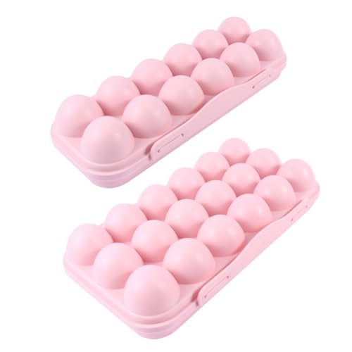 Beatifufu Eierkarton mit Deckel stapelbarer Eierablagehalter Eieraufbewahrungsbox Eierkühlschrank Gemüsefach Grill stoßfester Verschlussbehälter Rosa Beatifufu Eierkarton mit Deckel stapelbarer Eierablagehalter Eieraufbewahrungsbox Eierkühlschrank Gemüsefach Grill stoßfester Verschlussbehälter Rosa von Beatifufu