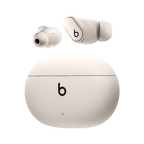 Beats Studio Buds + (2023) – Komplett kabellose Noise Cancelling In-Ear Kopfhörer, verbesserte Apple & Android Kompatibilität, eingebautes Mikrofon, Schweiß-beständige Bluetooth Kopfhörer - Cremeweiß von Beats by Dr. Dre