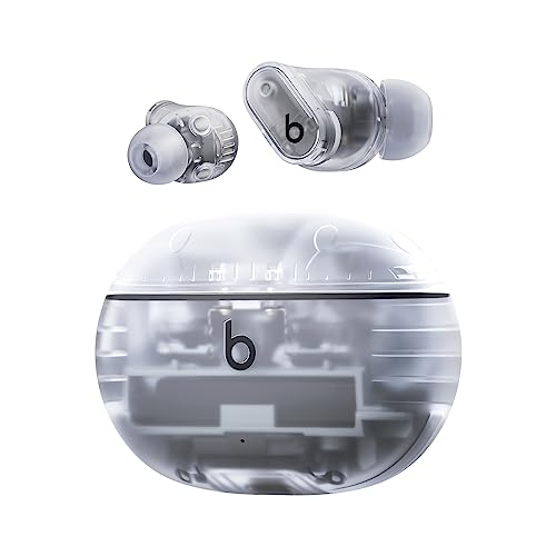 Beats Studio Buds + (2023) – Komplett kabellose Noise Cancelling In-Ear Kopfhörer, verbesserte Apple & Android Kompatibilität, eingebautes Mikrofon, Schweiß-beständige Bluetooth Kopfhörer- Transparent von Beats by Dr. Dre