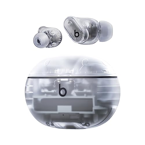 Beats Studio Buds + | Komplett kabellose Noise Cancelling In-Ear Kopfhörer, verbesserte Apple & Android Kompatibilität, eingebautes Mikrofon, Schweiß-beständige Bluetooth Kopfhörer- Transparent von Beats