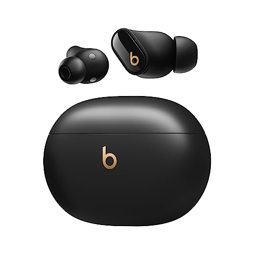 Beats Studio Buds + | Komplett kabellose Noise Cancelling In-Ear Kopfhörer, verbesserte Apple & Android Kompatibilität, eingebautes Mikrofon, Schweiß-beständige Bluetooth - Schwarz/Gold von Beats by Dr. Dre