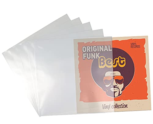 Beats & More PREMIUM LP 12" Schutzhüllen - Vinyl Schallplattenhüllen - optimaler Schutz für Schallplatten - Made in Germany - 325 mm x 325 mm x 0,10 mm - 25 Stück von Beats & More