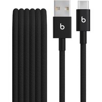 Beats USB-A zu USB-C gewebtes Kabel 1.5 m Bolt Black (2-Pack) von Beats