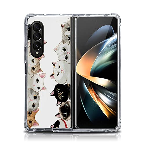 Beaucov Galaxy Z Fold 4 Hülle, Weiß Schwarz Niedliche Katzen Fallschutz Stoßfeste Hülle TPU Ganzkörper Schutzhülle Kratzfest Cover für Samsung Galaxy Z Fold 4 5G Beaucov Galaxy Z Fold 4 Hülle, Weiß Schwarz Niedliche Katzen Fallschutz Stoßfeste Hülle TPU Ganzkörper Schutzhülle Kratzfest Cover für Samsung Galaxy Z Fold 4 5G von Beaucov