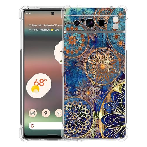 Beaucov Pixel 8 Pro Hülle, wunderschöne Farben, Kreis Manala, Fallschutz, stoßfest, TPU, Ganzkörper-Schutzhülle, kratzfeste Abdeckung für Google Pixel 8 Pro Beaucov Pixel 8 Pro Hülle, wunderschöne Farben, Kreis Manala, Fallschutz, stoßfest, TPU, Ganzkörper-Schutzhülle, kratzfeste Abdeckung für Google Pixel 8 Pro von Beaucov
