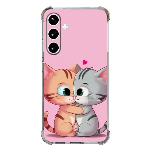 Beaucov Schutzhülle für Galaxy A36 5G, niedliche Katzen, die sich verlieben, Fallschutz, stoßfest, TPU, Ganzkörperschutz, kratzfeste Schutzhülle für Samsung Galaxy A36 5G von Beaucov