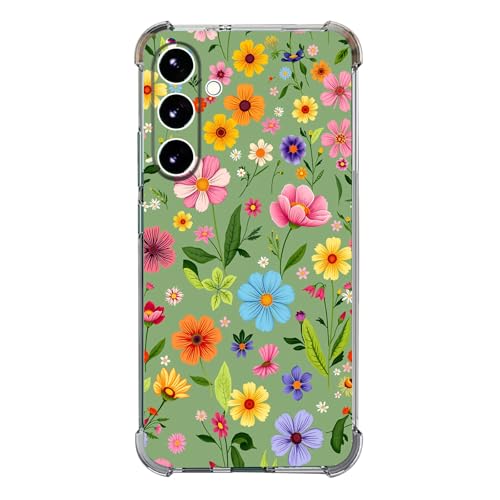 Beaucov Schutzhülle für Galaxy S24 FE, schöne Blumen, Grün, Fallschutz, stoßfest, TPU, Ganzkörperschutz, kratzfest, für Samsung Galaxy S24 FE Beaucov Schutzhülle für Galaxy S24 FE, schöne Blumen, Grün, Fallschutz, stoßfest, TPU, Ganzkörperschutz, kratzfest, für Samsung Galaxy S24 FE von Beaucov
