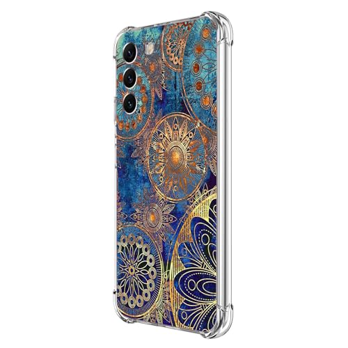 Beaucov Schutzhülle für Galaxy S24 Plus, wunderschöne Farben, Kreis, Mandala, Fallschutz, stoßfest, TPU, Ganzkörperschutz, kratzfeste Hülle für Samsung Galaxy S24 Plus von Beaucov