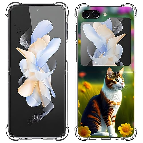 Beaucov Schutzhülle für Galaxy Z Flip 5, niedliche weiße und orangefarbene Katze, Fallschutz, stoßfest, TPU, Ganzkörper-Schutzhülle, kratzfeste Abdeckung für Samsung Galaxy Z Flip 5 Beaucov Schutzhülle für Galaxy Z Flip 5, niedliche weiße und orangefarbene Katze, Fallschutz, stoßfest, TPU, Ganzkörper-Schutzhülle, kratzfeste Abdeckung für Samsung Galaxy Z Flip 5 von Beaucov
