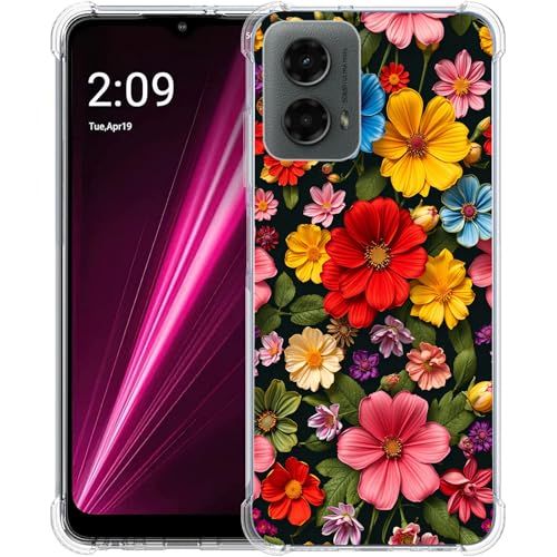 Beaucov Schutzhülle für Moto G 5G 2024, schönes Blumenmuster, Fallschutz, stoßfest, TPU, Rundumschutz, kratzfest, für Motorola Moto G 5G 2024 Beaucov Schutzhülle für Moto G 5G 2024, schönes Blumenmuster, Fallschutz, stoßfest, TPU, Rundumschutz, kratzfest, für Motorola Moto G 5G 2024 von Beaucov